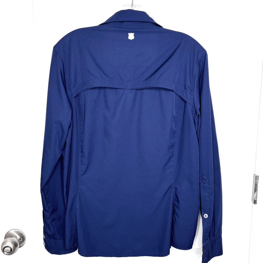 Field & Stream Wms Large Blue Utility Ls Button U… - image 3